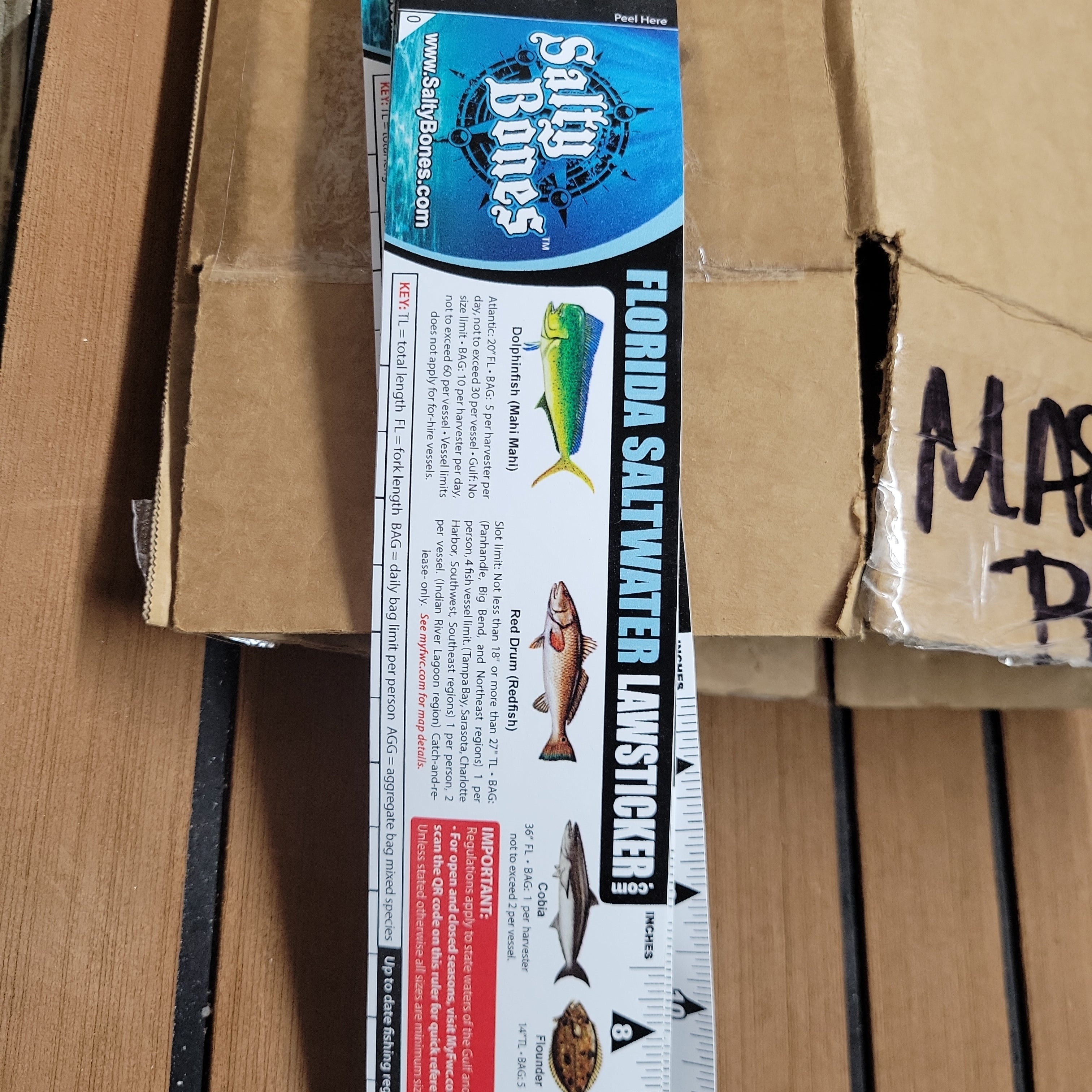 Salty boneless sticker ruler – Master Bait & Tackle