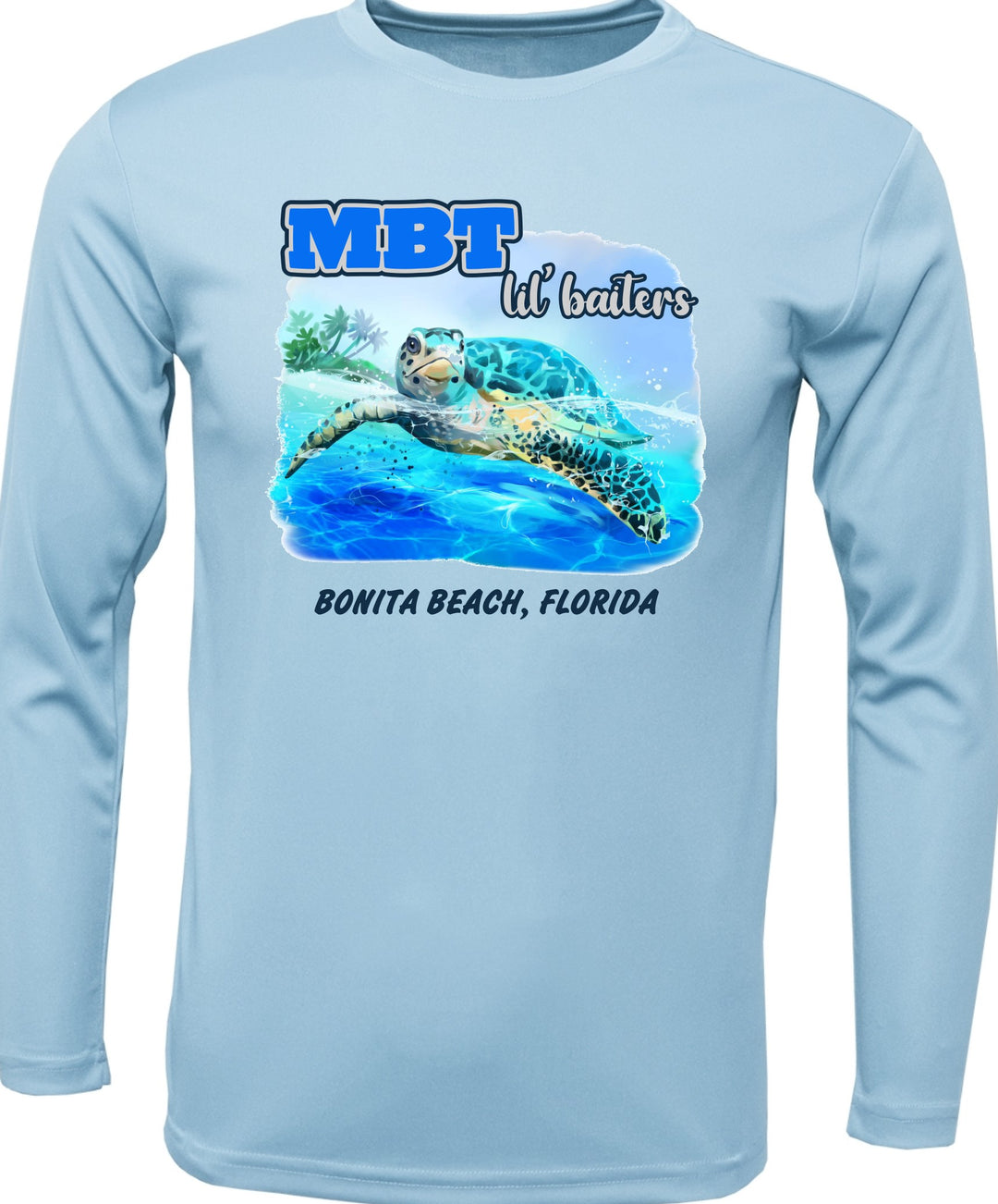 Sea Turtle Florida Long Sleeve Hooded Baby Onesie Sea Turtle Florida Long Sleeve Hooded Baby Onesie